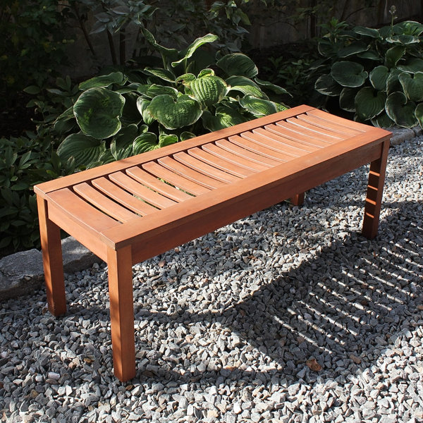 Outdoor timber bench online seat